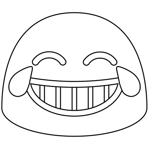 Face with tears of joy emoji coloring page free printable coloring pages