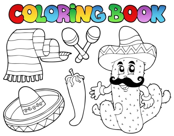 Hundred chilli vector colouring book royalty
