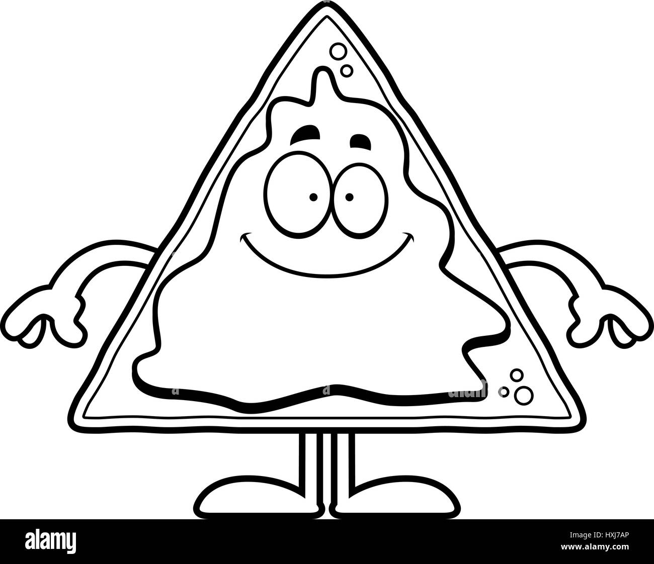 Nacho chip black and white stock photos images