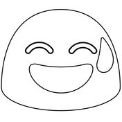 Noto color emoji nougat coloring pages free printable pictures