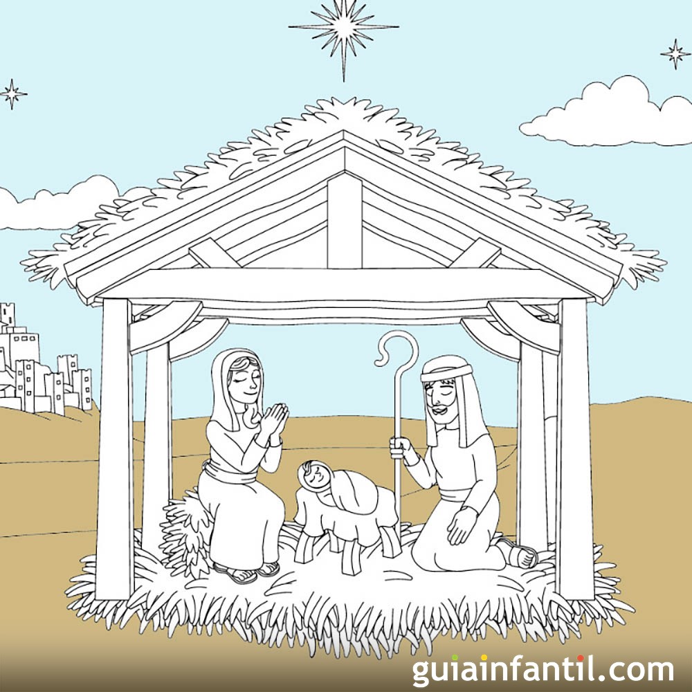 Poemas cortos de navidad sobre el nião jesãºs para leer y colorear