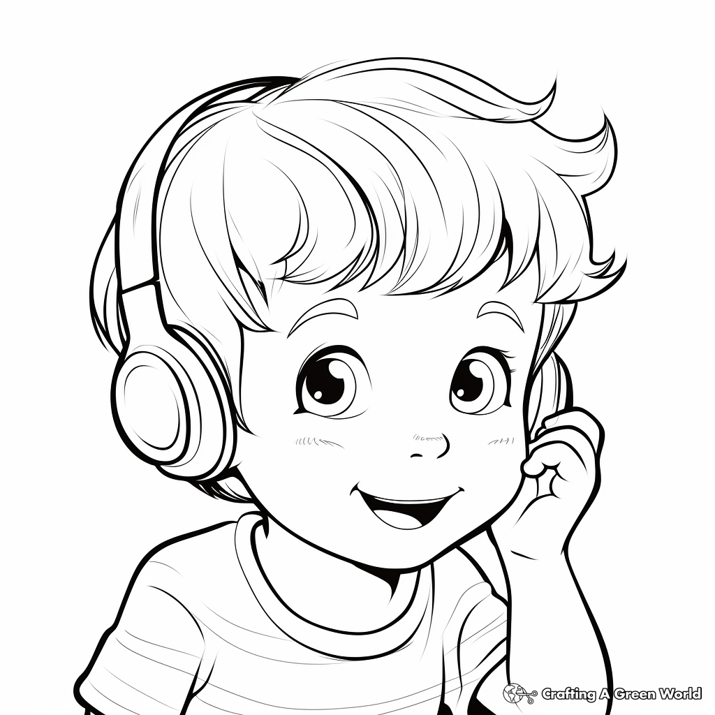 Ear coloring pages