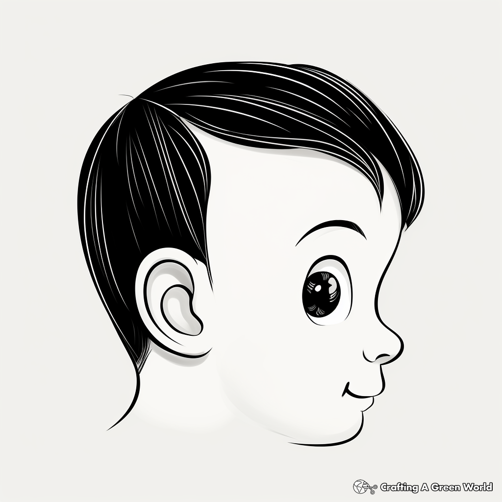 Ear coloring pages
