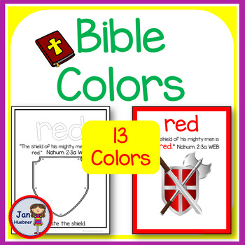 Bible colors posters and coloring pages christian preschool education