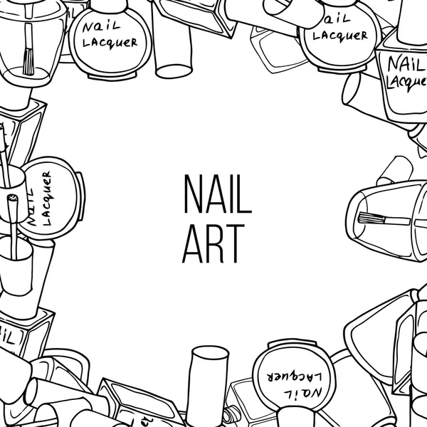 Nail art vector images