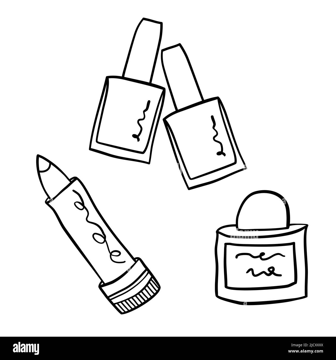 Nail polish line icon hi