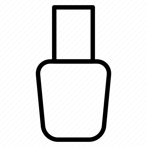 Beauty cosmetics manicure nail polish icon