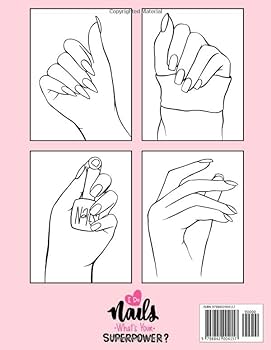 Pretty nails coloring book fun and easy fingernail polish manicure art designs coloring book for girls nail art cute designs coloring book for relaxation artslm aissa books