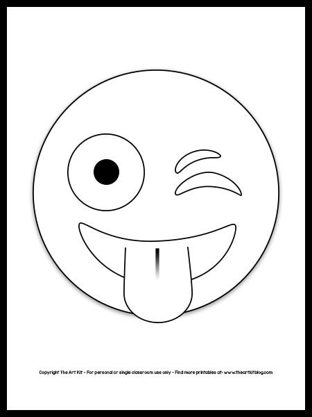 Emoji coloring page