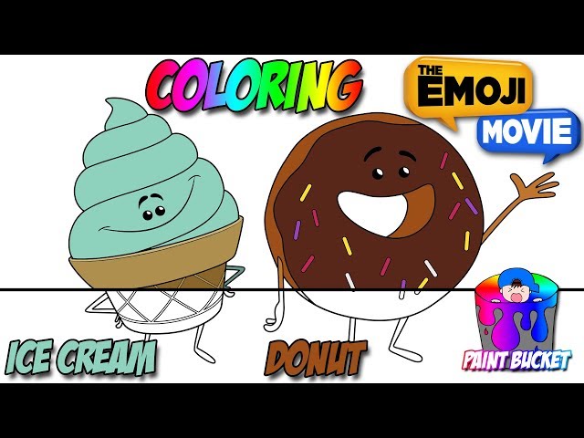 The emoji movie coloring pages