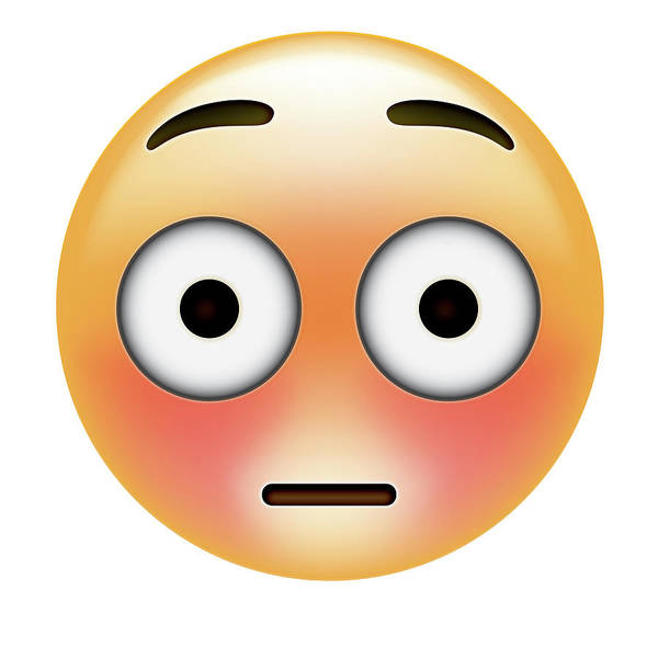 Emoji big eye shock poster by ali lynne