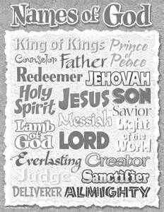 Color pages names of god names of god names of jesus names