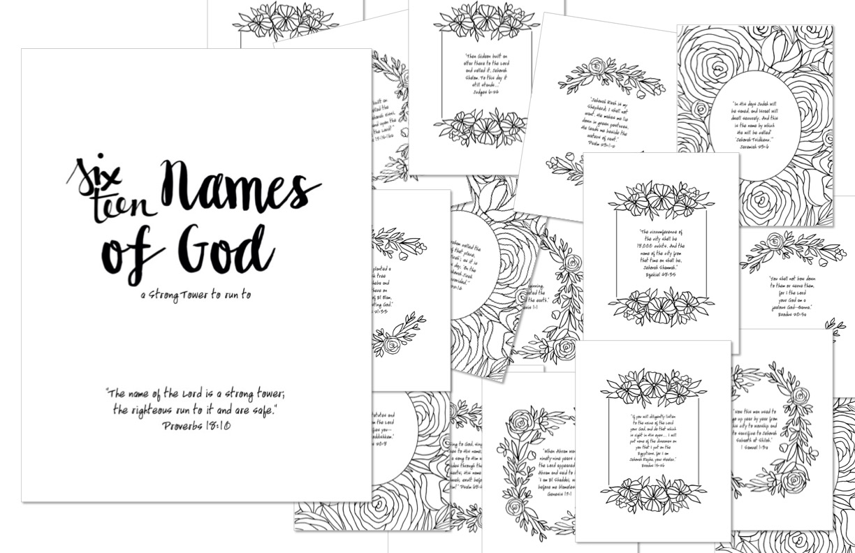 Instaencouragements on x names of god coloring sheets pdf download printable ebook httpstconswimltiu via etsy instaencourage namesofgod elohim yahweh el elyon adonai elshaddai elolam jehovah jireh rapha nissi qanna