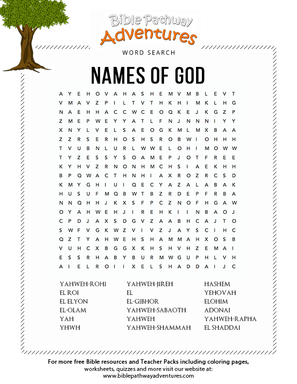 Names of god â bible pathway adventures