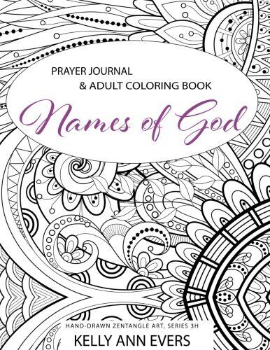 Names of god ser names of god prayer journal adult coloring book hand