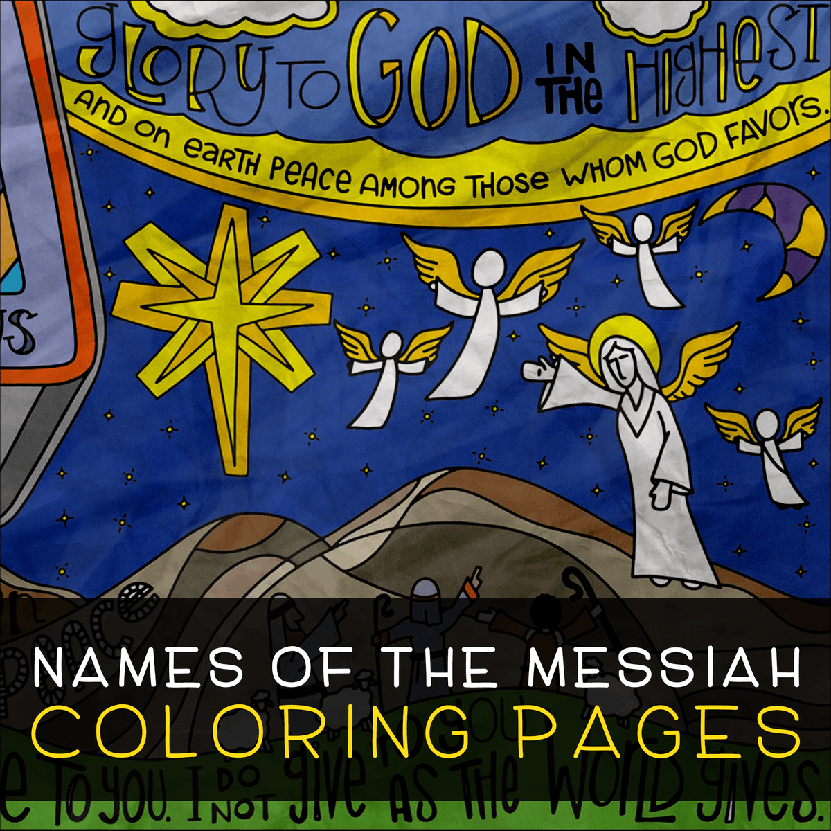Names of the messiah coloring pages â illustrated ministry