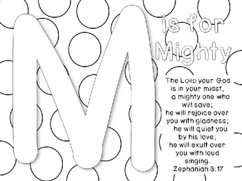 Names attributes of god alphabet color pages tpt