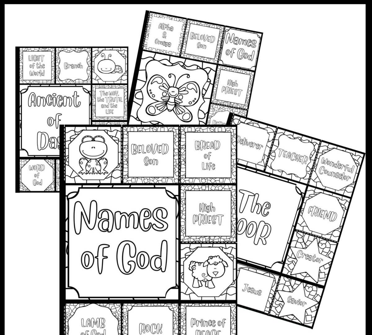 Names of god printable