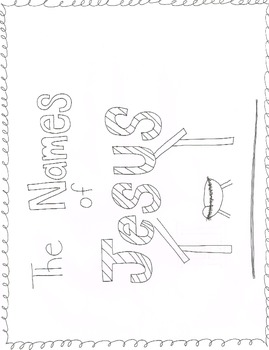 Names of jesus coloring book by christin mcnaughton tpt