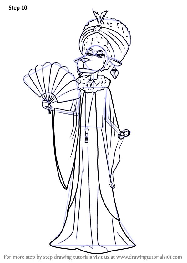 How to draw nana noodleman from sing