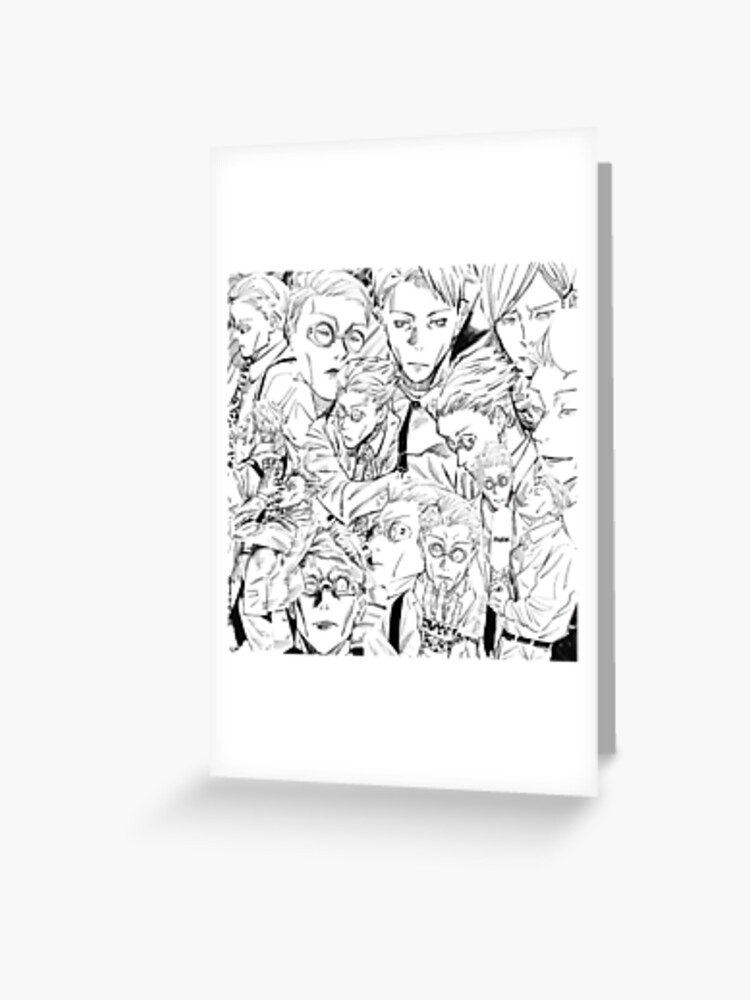 Nanami kento manga panels greeting card for sale by thegoldencorgi