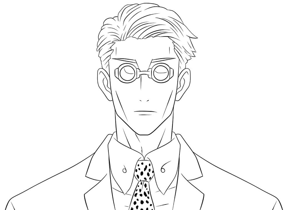 Printable kento nanami coloring pages