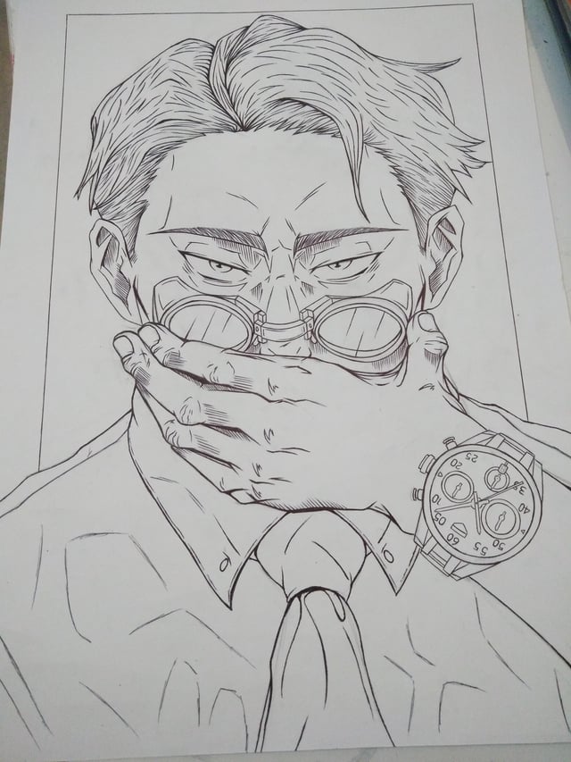 Sketch of nanami from vol cover rjujutsukaisen