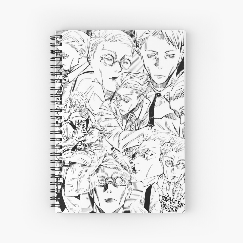 Nanami kento manga panels spiral notebook for sale by thegoldencorgi