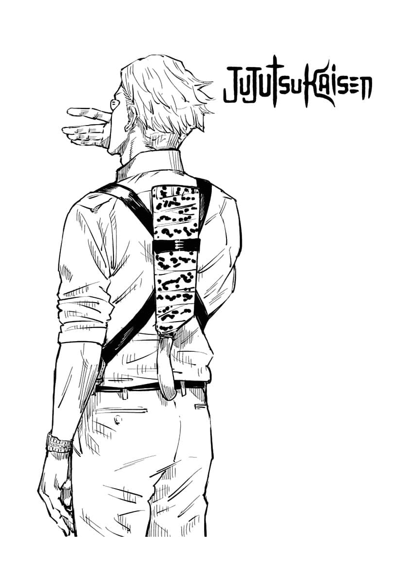 Jujutsu kaisen coloring pages printable for free download