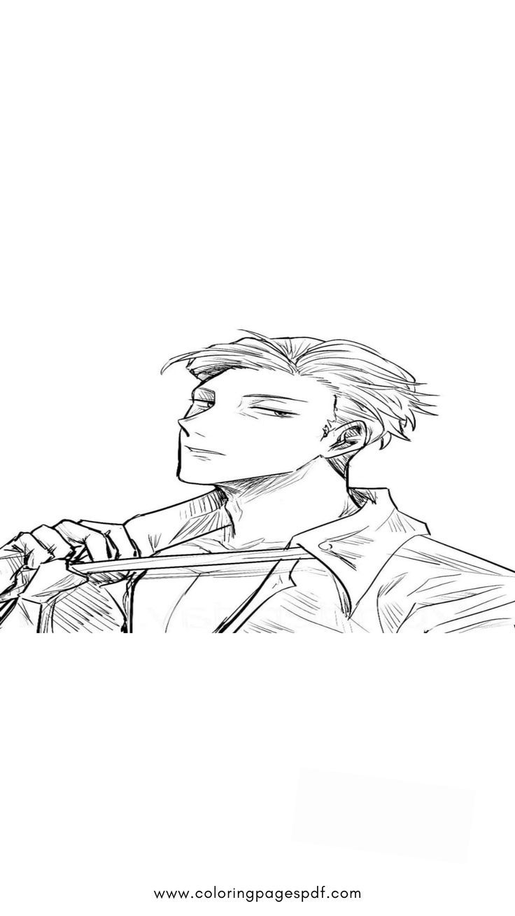 Anime coloring page of nanami coloring pages anime lineart adult coloring pages