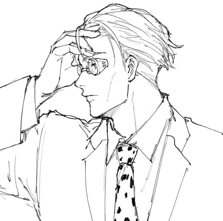 Printable kento nanami coloring pages
