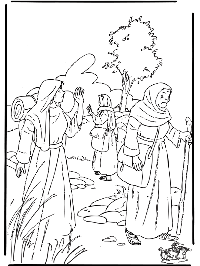 Ruth bible coloring sheet