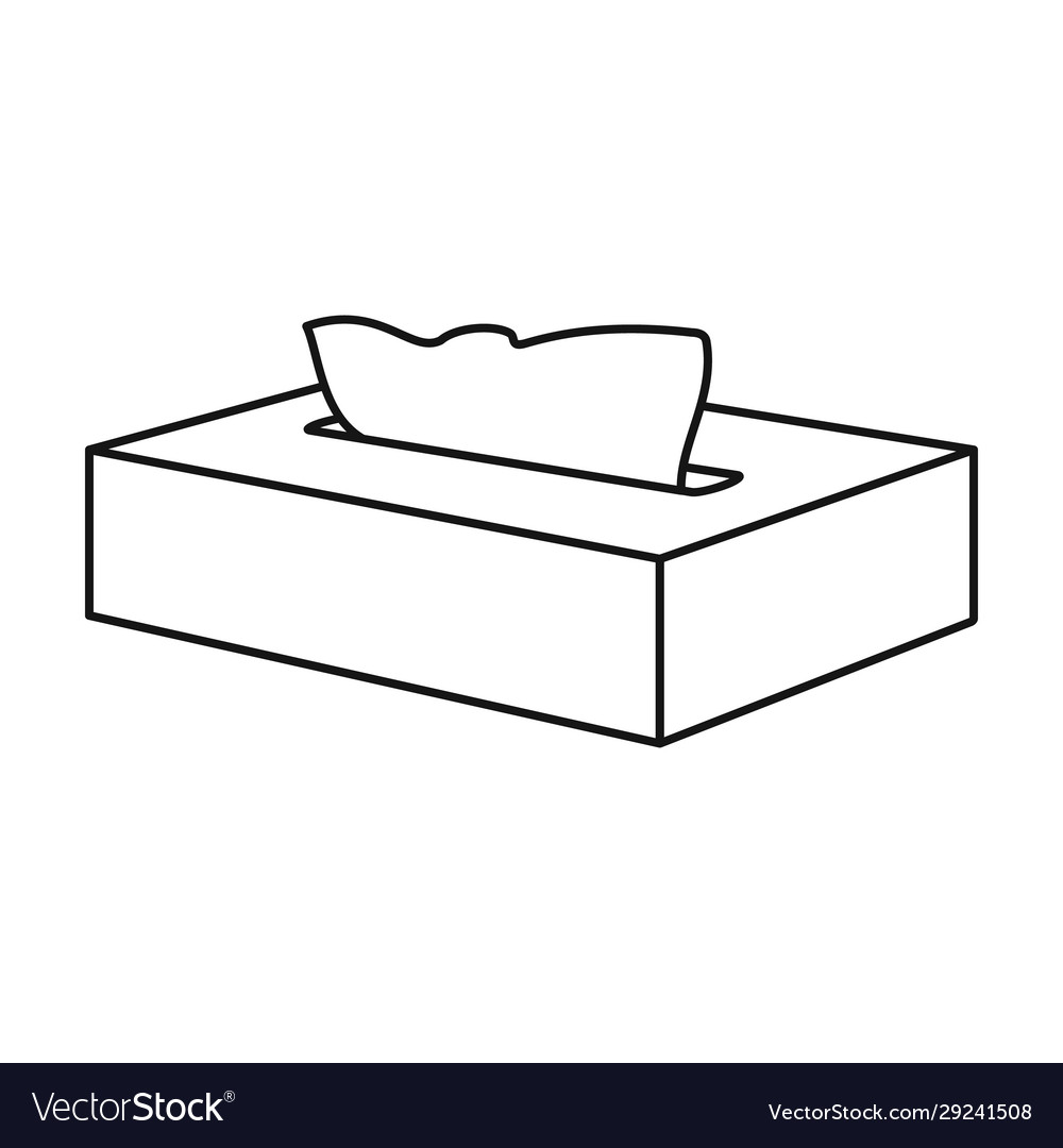 Paper napkin iconoutlineline royalty free vector image