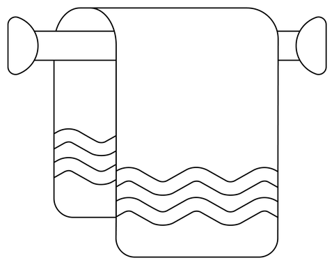 Towel coloring page free printable coloring pages