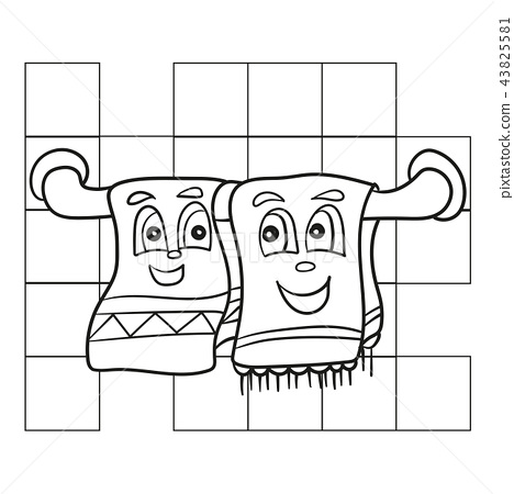 Coloring book for children dish towel