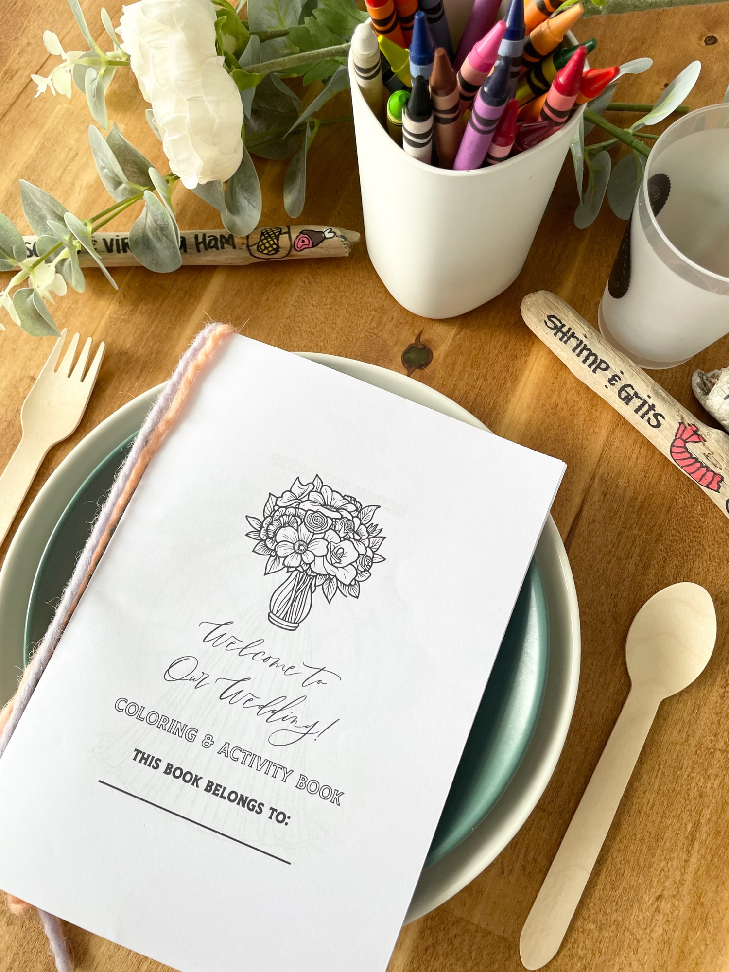 Add some fun to your kids table with wedding coloring pages free printables