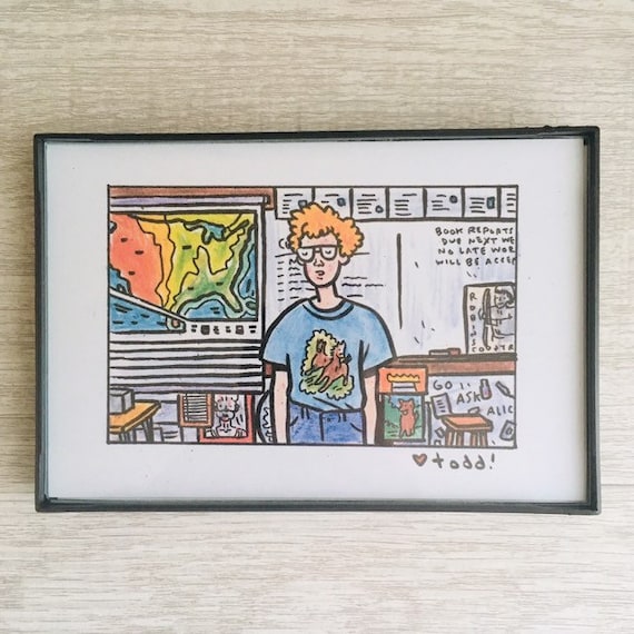 Napoleon dynamite print x inches movies framed artwork wall decor art actor edian john heder