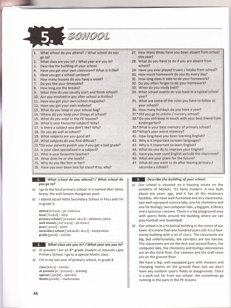 Tãrsalgãsi gyakorlatok angol pdf part of speech