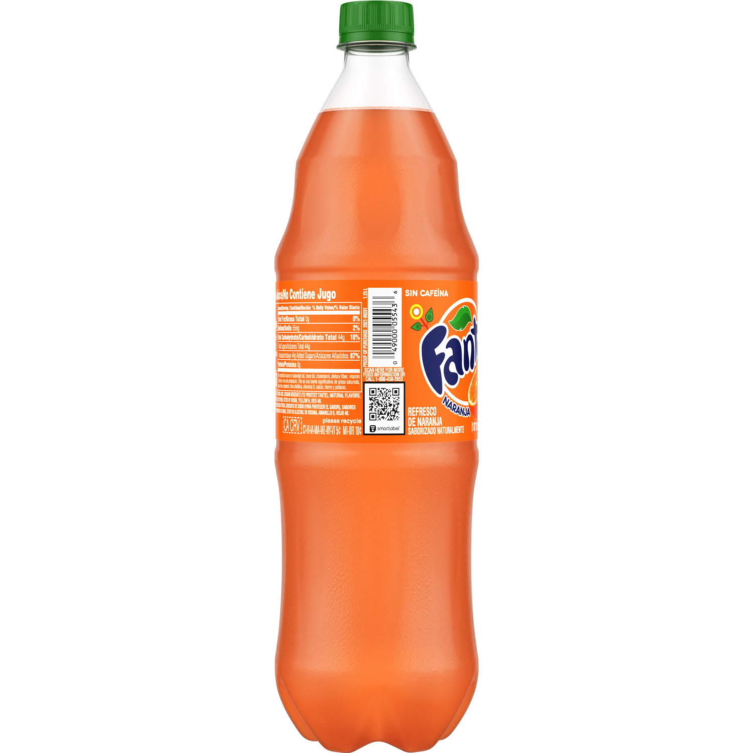 Fanta soda orange caffeine free