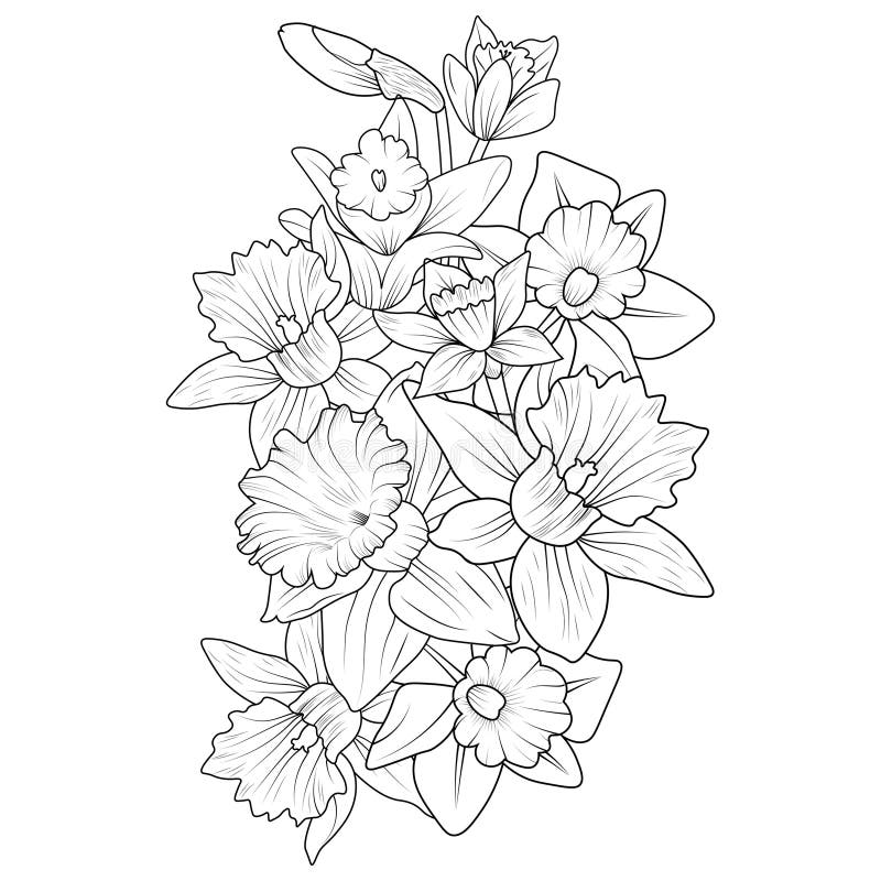 Narcissus tattoo stock illustrations â narcissus tattoo stock illustrations vectors clipart