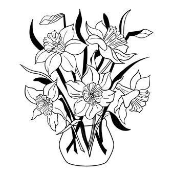 Page flowers coloring images