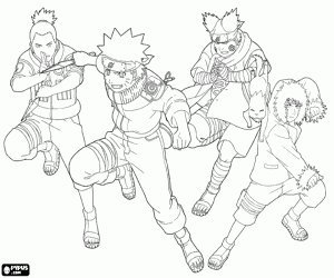 Naruto and sasuke coloring pages printable for free download