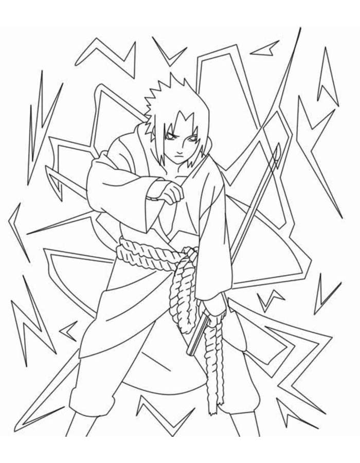 Sasuke coloring pages free personalizable coloring pages