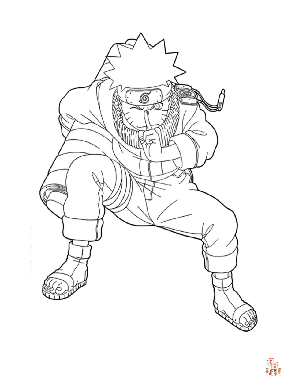 Free naruto coloring pages for kids and adults