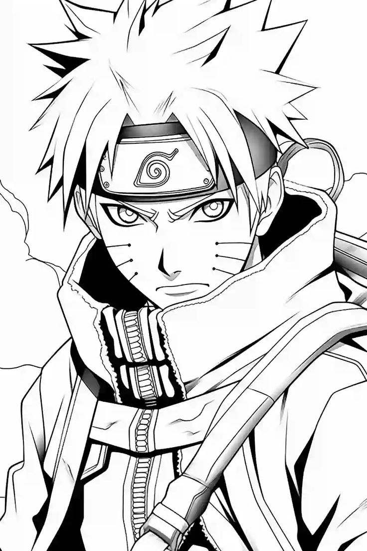 Naruto coloring pages for kids adults naruto coloring pages for kids adults manga coloring book naruto drawings easy naruto sketch drawing