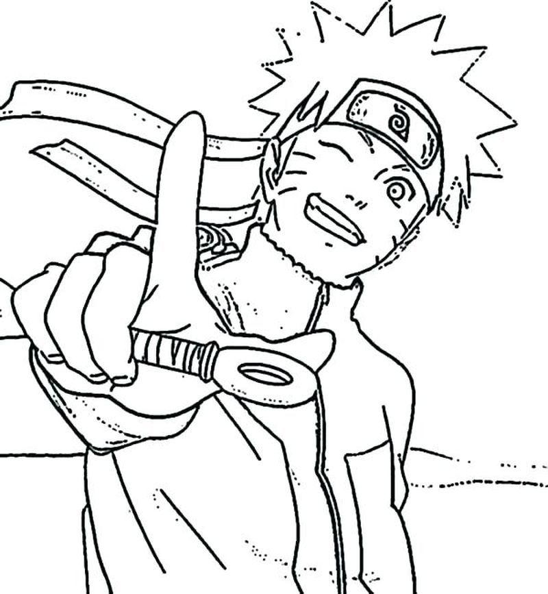 Colorful naruto coloring pages