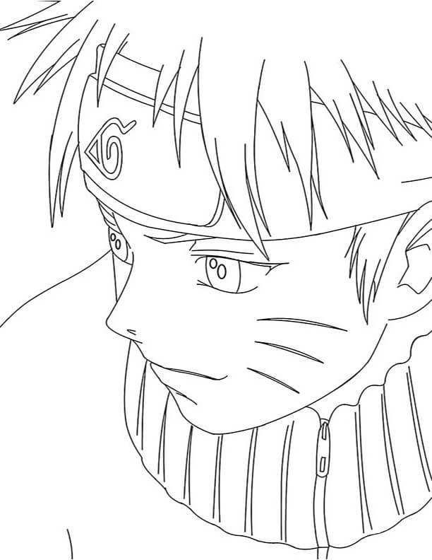 Free easy to print naruto coloring pages