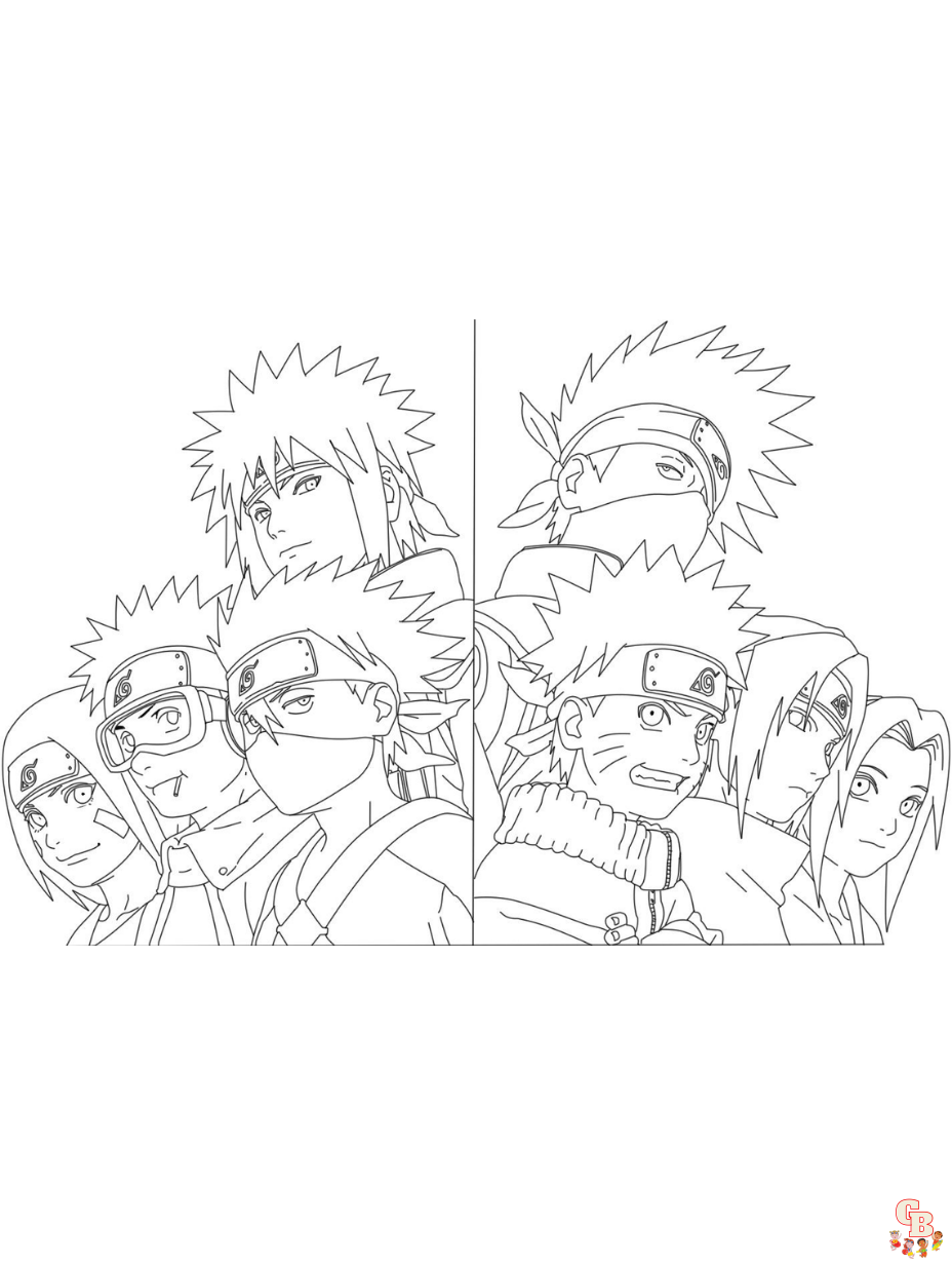 Free naruto coloring pages for kids and adults