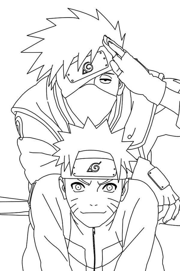 Pin em naruto coloring pages