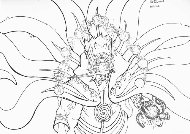 My take on baryon mode rnaruto